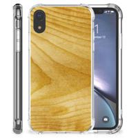 Apple iPhone Xr Stevig Telefoonhoesje Licht Hout