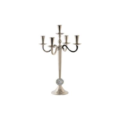 Kroonkandelaar DKD Home Decor Zilverkleurig Acryl Aluminium Verchroomd 30 x 30 x 47 cm