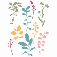 Sizzix • clear stamps set fine stems 01 9pcs