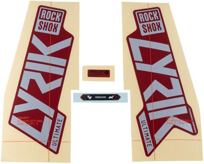 ROCKSHOX Decal set rs lyrik ult. silver
