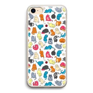 Kleurrijke katten: iPhone 7 Transparant Hoesje