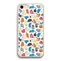 Kleurrijke katten: iPhone 7 Transparant Hoesje