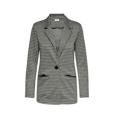 JDY geruite blazer JDYHUGH zwart/wit JDY geruite blazer JDYHUGH zwart/wit