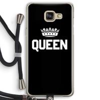 Queen zwart: Samsung Galaxy A5 (2016) Transparant Hoesje met koord