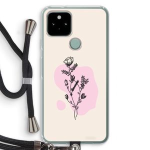 Roses are red: Pixel 5 Transparant Hoesje met koord