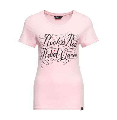 Queen Kerosin Rock &apos;N&apos; Roll Rebel Queen T-Shirt Pink-XS