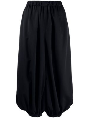 Comme Des Garçons Comme Des Garçons pantalon court à taille élastiquée - Bleu