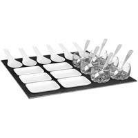 Set voor voorgerechtjes Secret de Gourmet Zwart Raad van bestuur (30 x 30 cm)