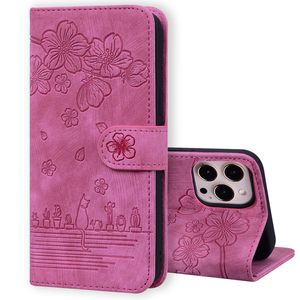 iPhone XS hoesje - Bookcase - Koord - Pasjeshouder - Portemonnee - Camerabescherming - Bloemenpatroon - Kunstleer - Roze