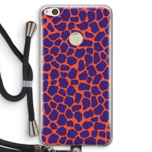 Purple Giraffe: Huawei Ascend P8 Lite (2017) Transparant Hoesje met koord