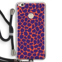 Purple Giraffe: Huawei Ascend P8 Lite (2017) Transparant Hoesje met koord