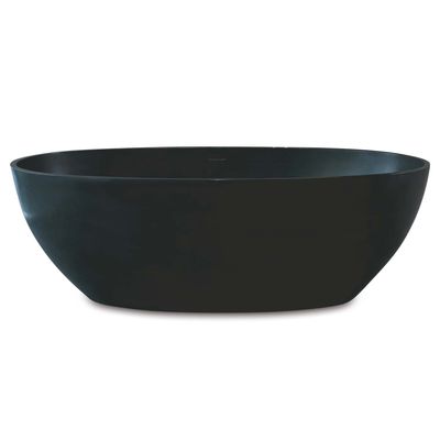Vrijstaand Bad Luca Sanitair Vasca 180x93x56cm Solid Surface Antraciet
