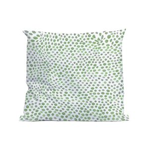 Kussen Tiny Green Dots 50x50cm. Smooth Poly Complete set
