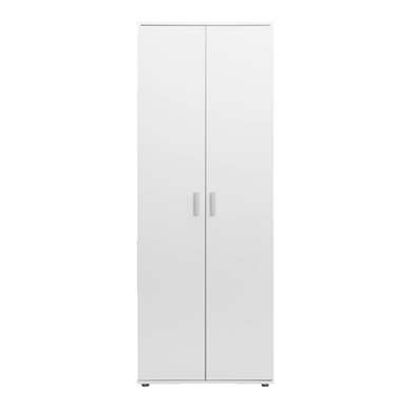 Kast Inca 2-deurs - wit - 184x70x34,5 cm - Leen Bakker