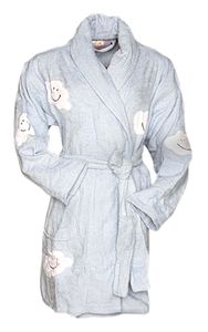 All over Clouds / Dames badjas - One Size Kort