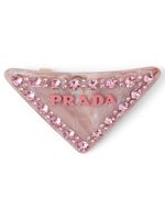 Prada barrette à logo triangulaire - Rose