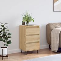 Dressoir 40x35x70 cm bewerkt hout sonoma eikenkleurig - thumbnail