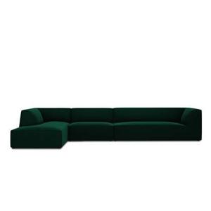 Windsor & Co Sao Hoekbank met Chaise Longue Links - 5-zits - Velvet - Flessengroen