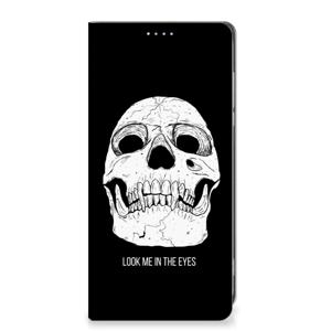 Mobiel BookCase Motorola Moto G84 Skull Eyes