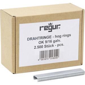 Regur 60724 Draadringen 2500 stuk(s) Afm. (l x b) 16 mm x 8 mm