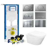 Geberit UP320 Toiletset set24 Wiesbaden Vesta Rimless 52 cm met Sigma drukplaat
