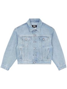 MM6 Maison Margiela veste en jean à boutonnière - Bleu