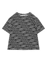 Dolce & Gabbana Kids t-shirt en coton à logo imprimé - Noir