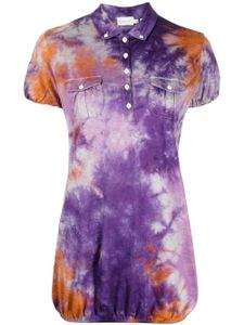 Stain Shade polo à imprimé tie dye - Violet