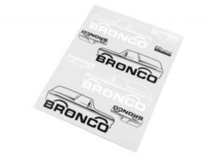 Bronco Body Stickers B (transparant) voor de Traxxas TRX-4 Ford Bronco
