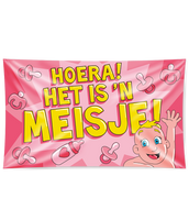 Gevel vlag geboorte meisje
