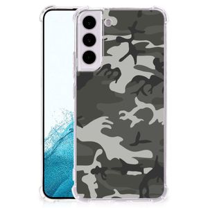 Samsung Galaxy S22 Doorzichtige Silicone Hoesje Army Light