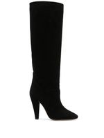 Paris Texas bottes en daim 110 mm - Noir