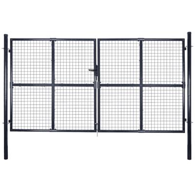 Gaaspoort 289x175 cm gegalvaniseerd staal grijs