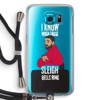 Sleigh Bells Ring: Samsung Galaxy S6 Transparant Hoesje met koord