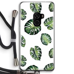 Tropische bladeren: Xiaomi Mi Mix 2 Transparant Hoesje met koord