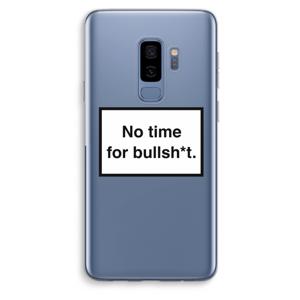 No time: Samsung Galaxy S9 Plus Transparant Hoesje