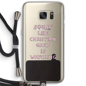 Christian Grey: Samsung Galaxy S7 Transparant Hoesje met koord