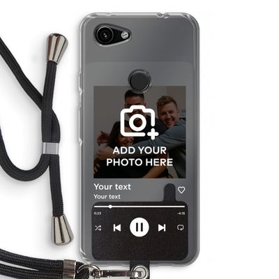 Music Player: Pixel 3a Transparant Hoesje met koord