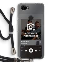 Music Player: Pixel 3a Transparant Hoesje met koord