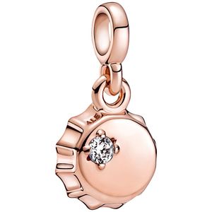 Pandora Me 789661C01 Hangbedel Lucky Bottle Cap zilver-zirconia rosekleurig