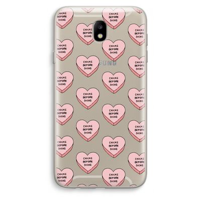 Chicks before dicks: Samsung Galaxy J7 (2017) Transparant Hoesje