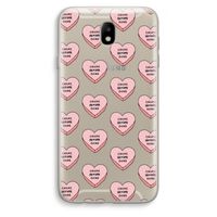 Chicks before dicks: Samsung Galaxy J7 (2017) Transparant Hoesje