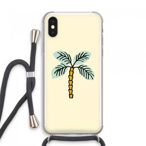 Palmboom: iPhone XS Max Transparant Hoesje met koord