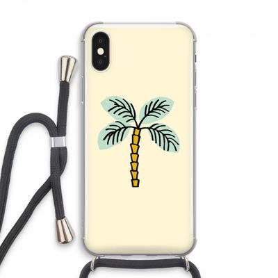 Palmboom: iPhone XS Max Transparant Hoesje met koord