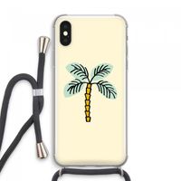 Palmboom: iPhone XS Max Transparant Hoesje met koord