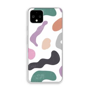 Memphis Shapes: Pixel 4 Transparant Hoesje