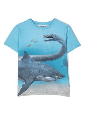 Molo t-shirt à imprimé en all over - Bleu