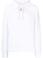 JW Anderson hoodie à logo brodé - Blanc - thumbnail