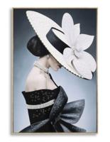 GESCHILDERD OP DOEK GELAKT MARTY MET LIJST -H- CM 62X4X92