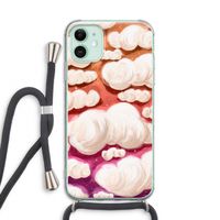 Katoen Wolken: iPhone 11 Transparant Hoesje met koord
